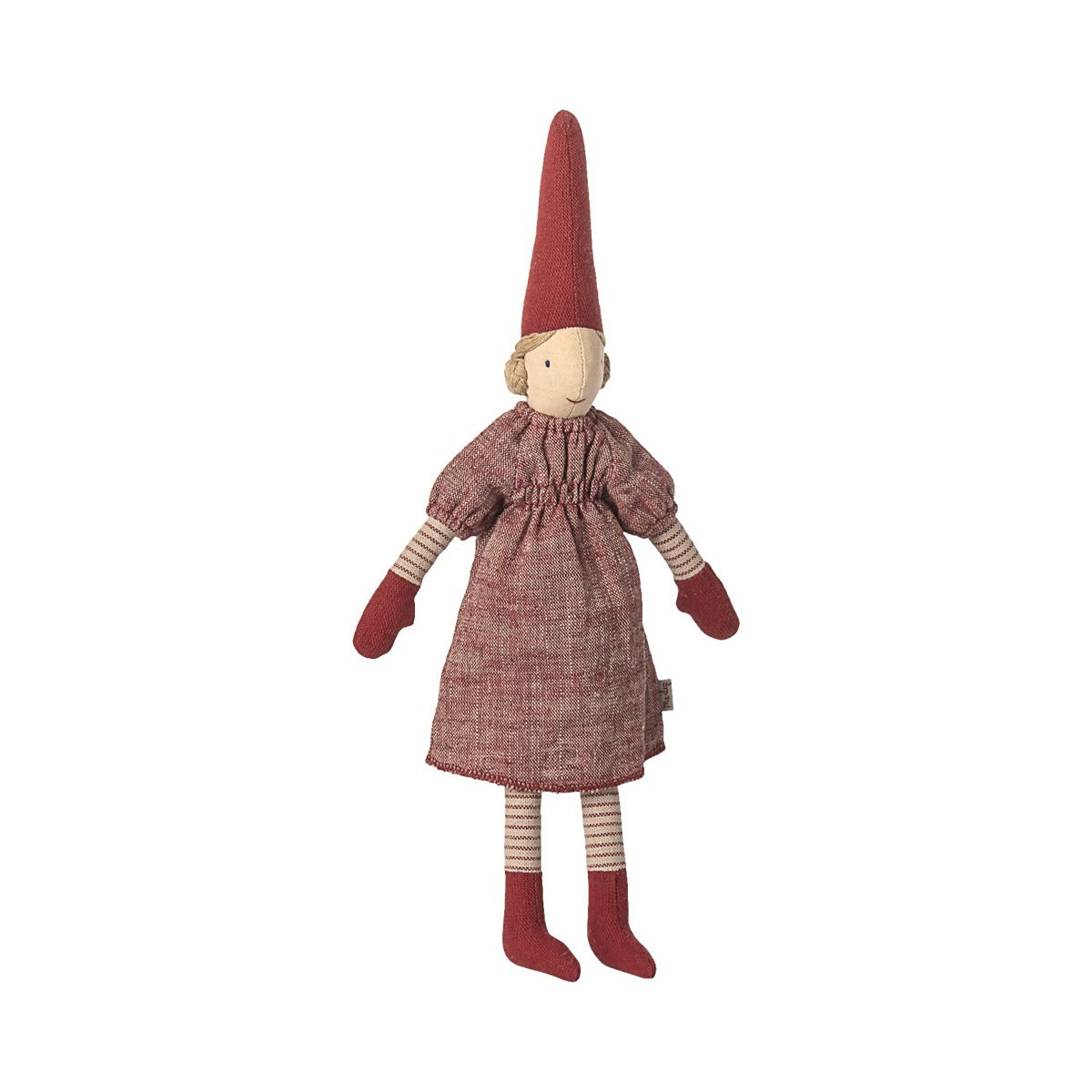 Maileg Mini nisse 2025 size 2 - Pige Rød kjole