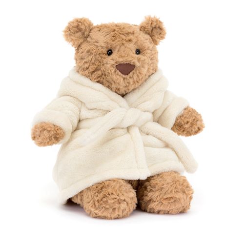 Jellycat Bartholomew Bjørn med badekåbe
