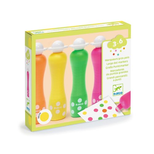 Djeco Duppe tusser 4 stk Neon