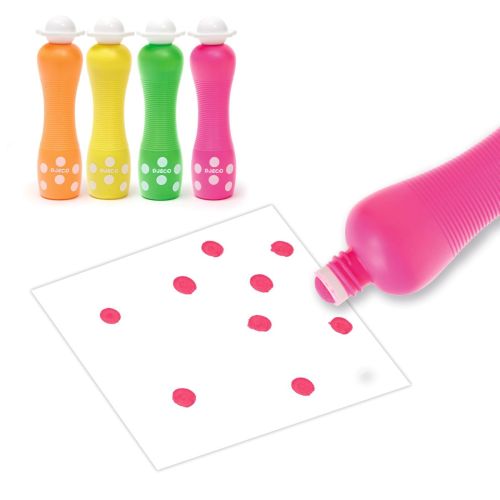 Djeco Duppe tusser 4 stk Neon