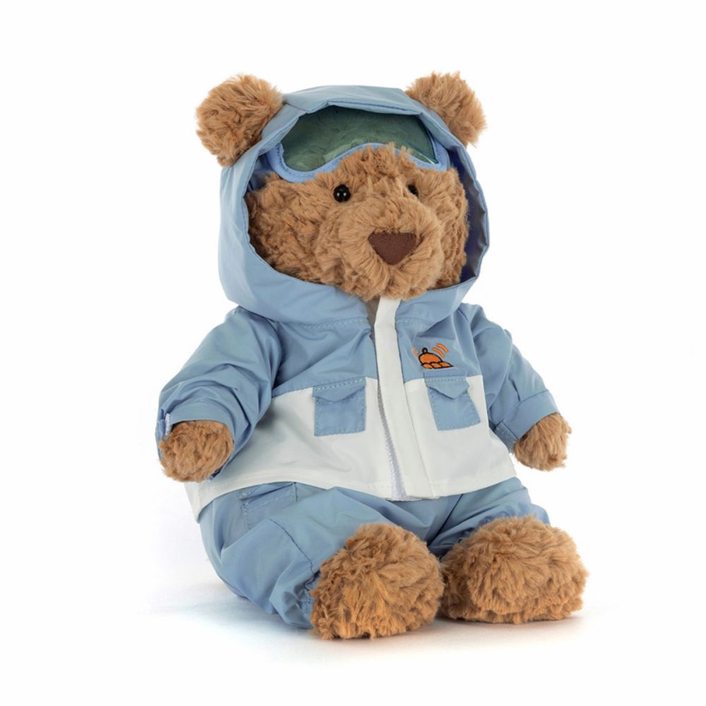 Jellycat Bartholomew Bjørn med Skidragt
