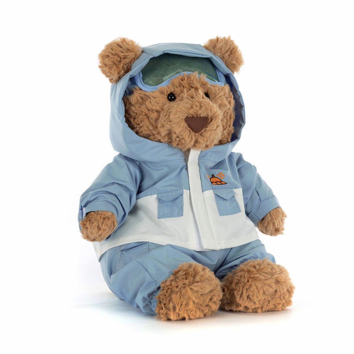 Jellycat Bartholomew Bjørn med Skidragt