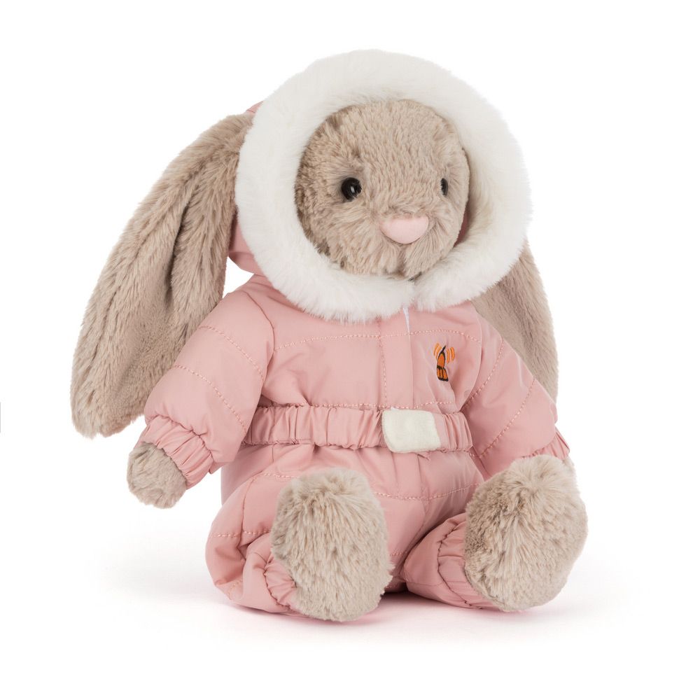Jellycat Bashful kanin med skidragt 31 cm