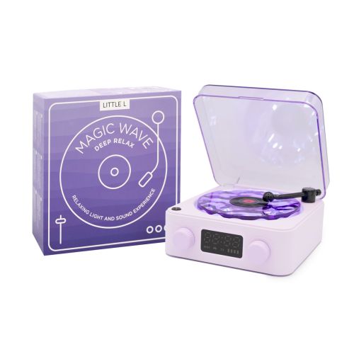 Magic Wave Natlampe med 4 funktioner Lilla