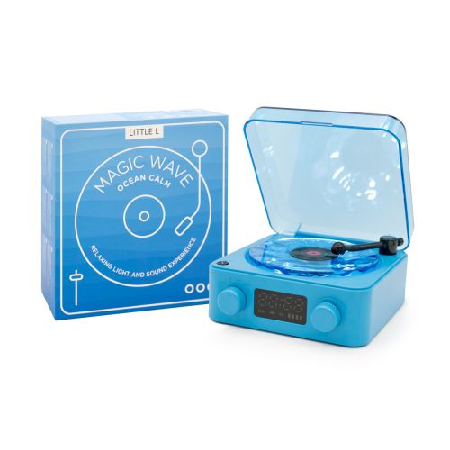 Magic Wave Natlampe med 4 funktioner Blå