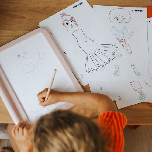 KidyWolf Transportabel Lystavle rosa