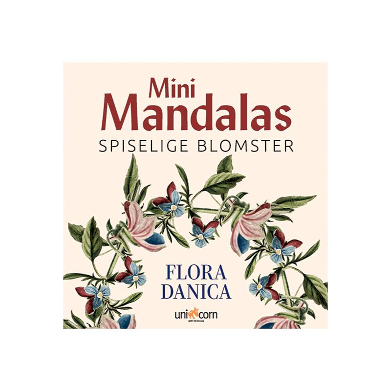 Mini Mandalas malebog - Spiselige blomster - flora danica
