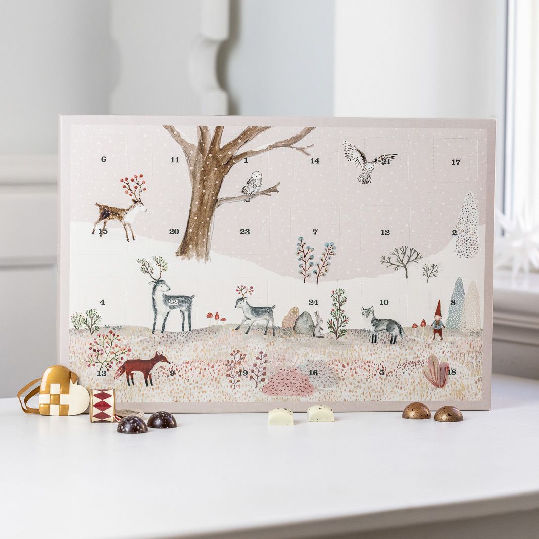 Maileg Chokolade julekalender 2025 inkl. 4 metal ophæng