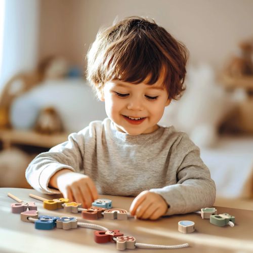 Speedy Monkey Mega træperler på snor