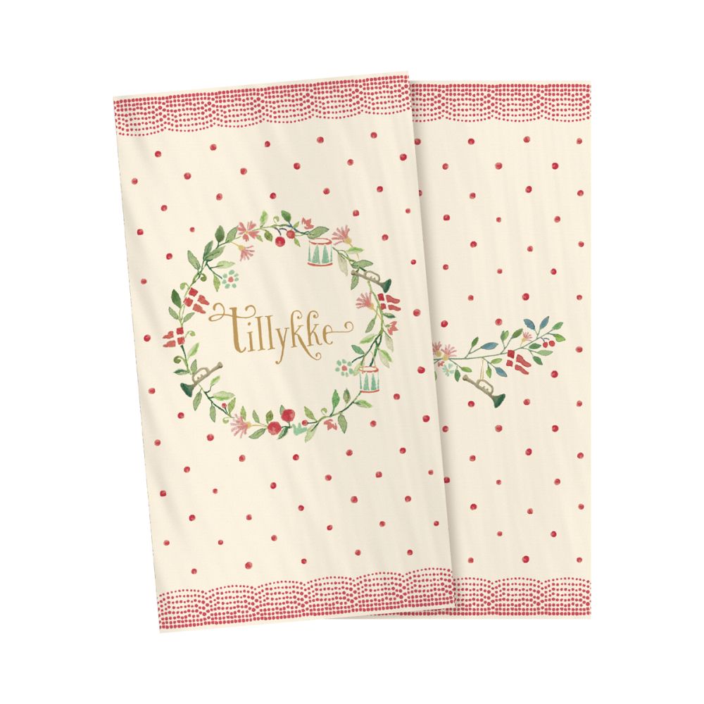 Maileg Servietter Large Tillykke 20 stk