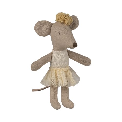  Maileg Ballerina mus Lillesøster Råhvid (17-6107-00) 