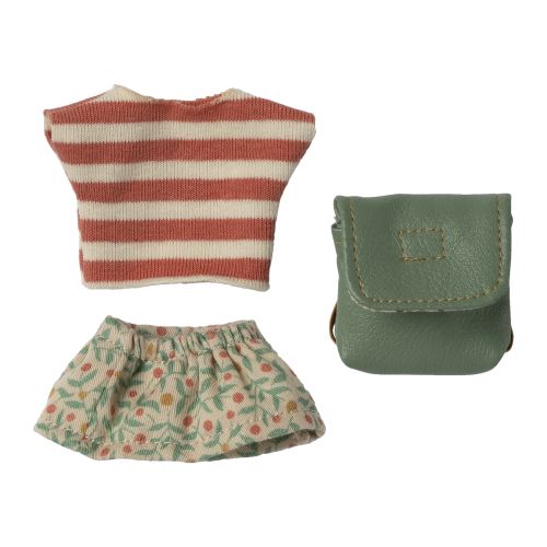 Maileg Tøj og taske Storesøster mus i Grøn