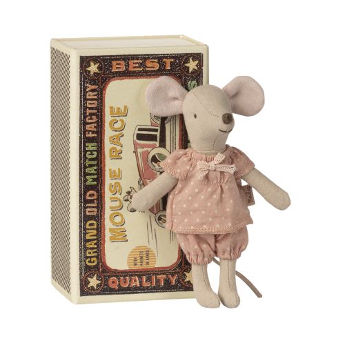 Maileg Storesøster mus i tændstikæske