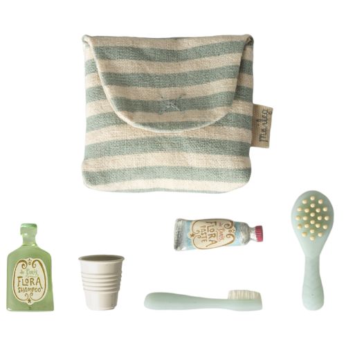 Maileg Tandbørste-sæt til Mus i Blåstribet