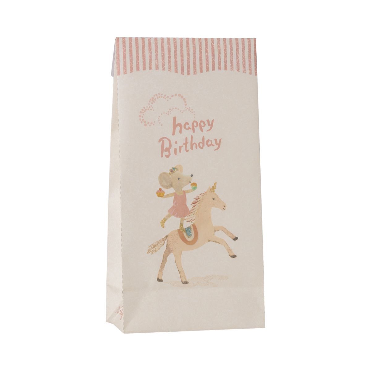 Maileg Papirspose Happy birthday Unicorn 12 stk