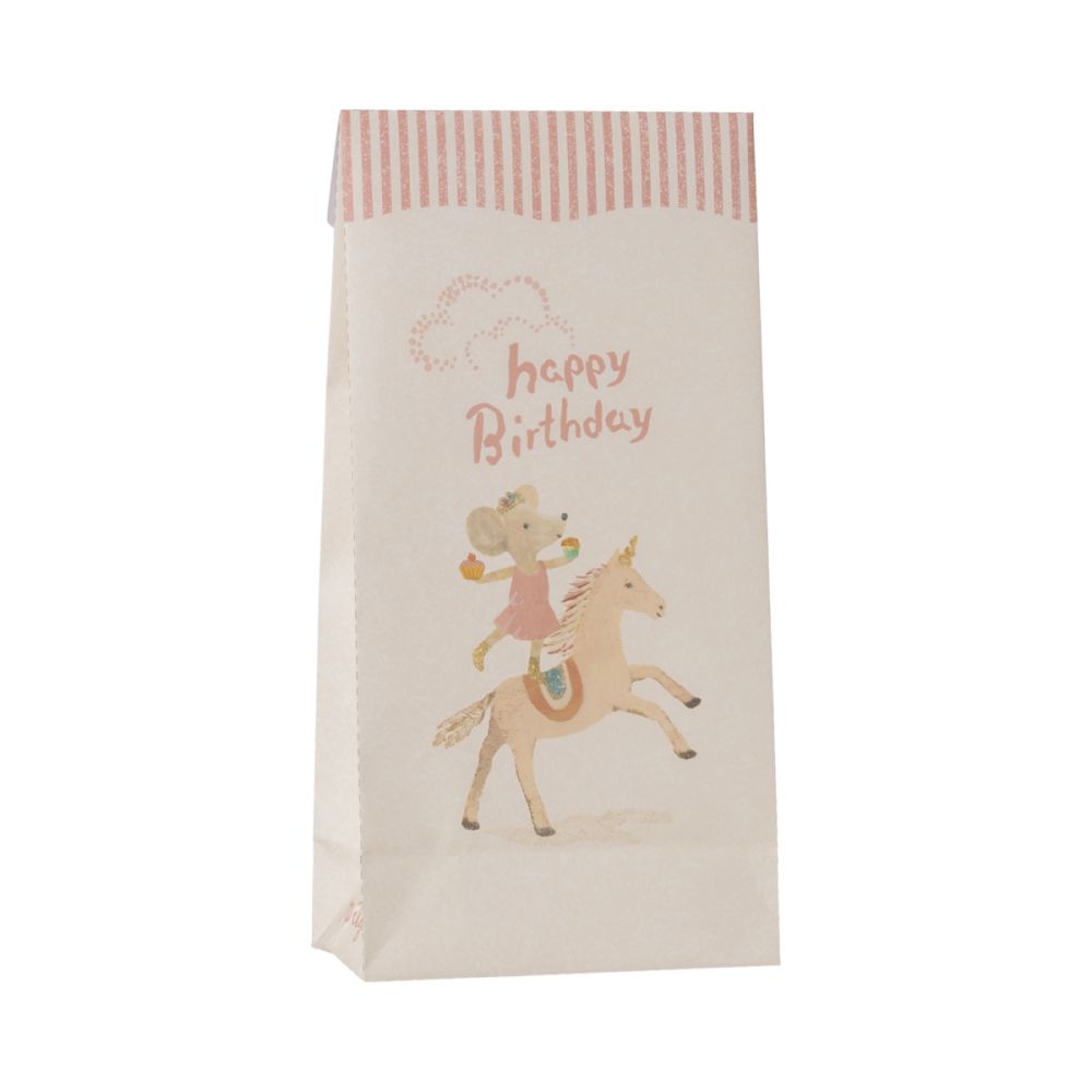 Maileg Papirsposer Happy birthday Unicorn 12 stk