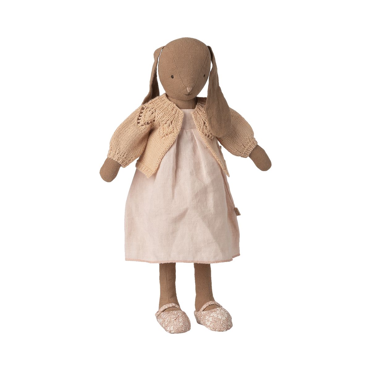 Maileg Strikket cardigan Size 3 i Lys rosa