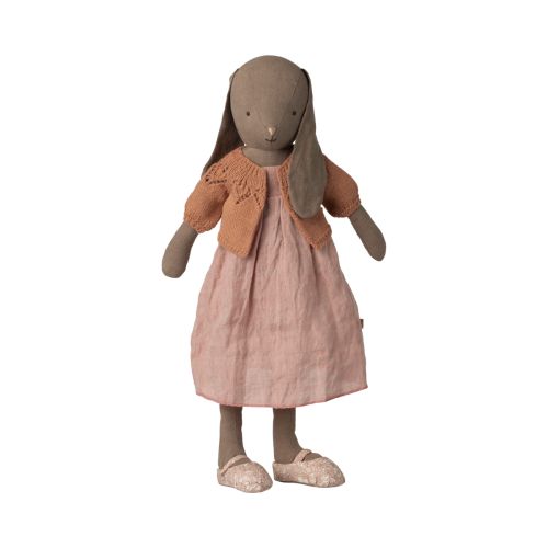 Maileg Strikket cardigan Size 4 - Gl rosa