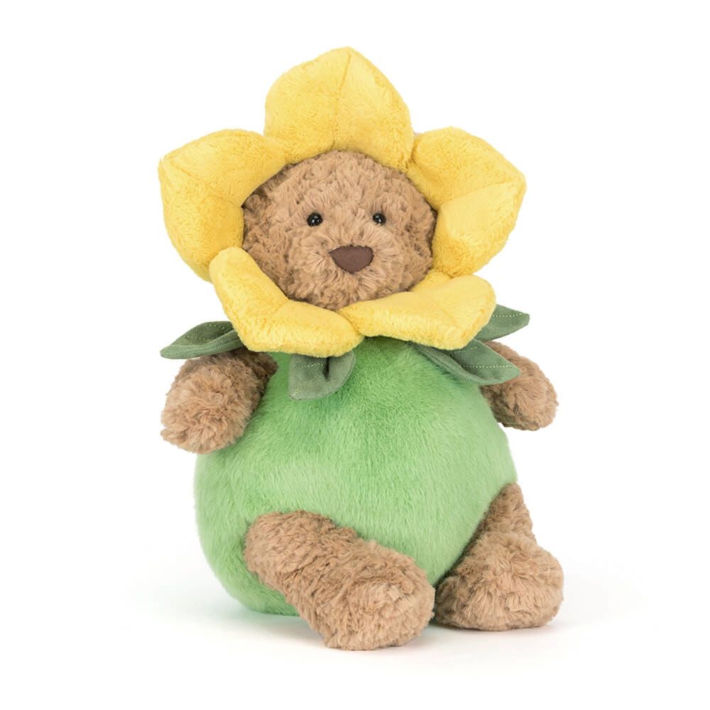 Jellycat Bartholomew Bjørn Daffodil blomster Outfit (BARM2FL)

