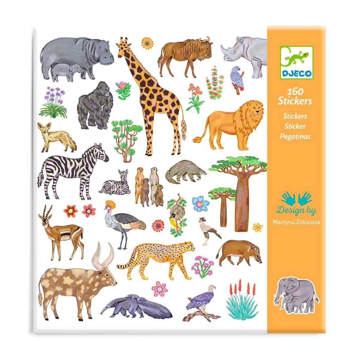 Djeco Klistermærker - Kenya