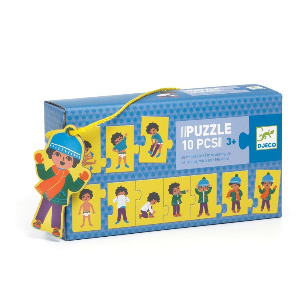  Djeco Puslespil lærespil - jeg tager tøj på 3+ (DJ08188) 