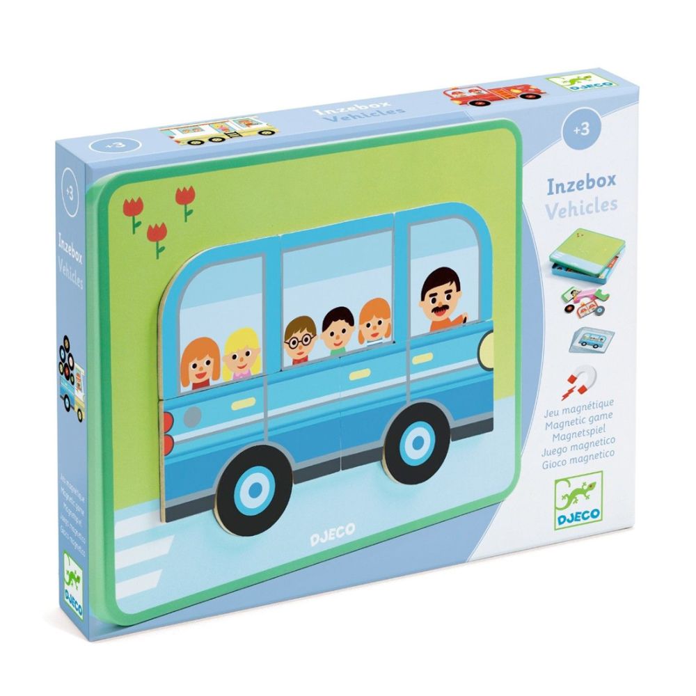  Djeco Inzebox Magnetisk leg med køretøjer (D3074) 