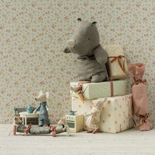 Maileg Safari friends Næsehorn Grå - Medium