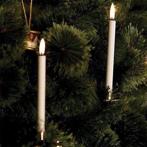 LED 2 stk Kertelys Hvide D1,3 x H12 cm