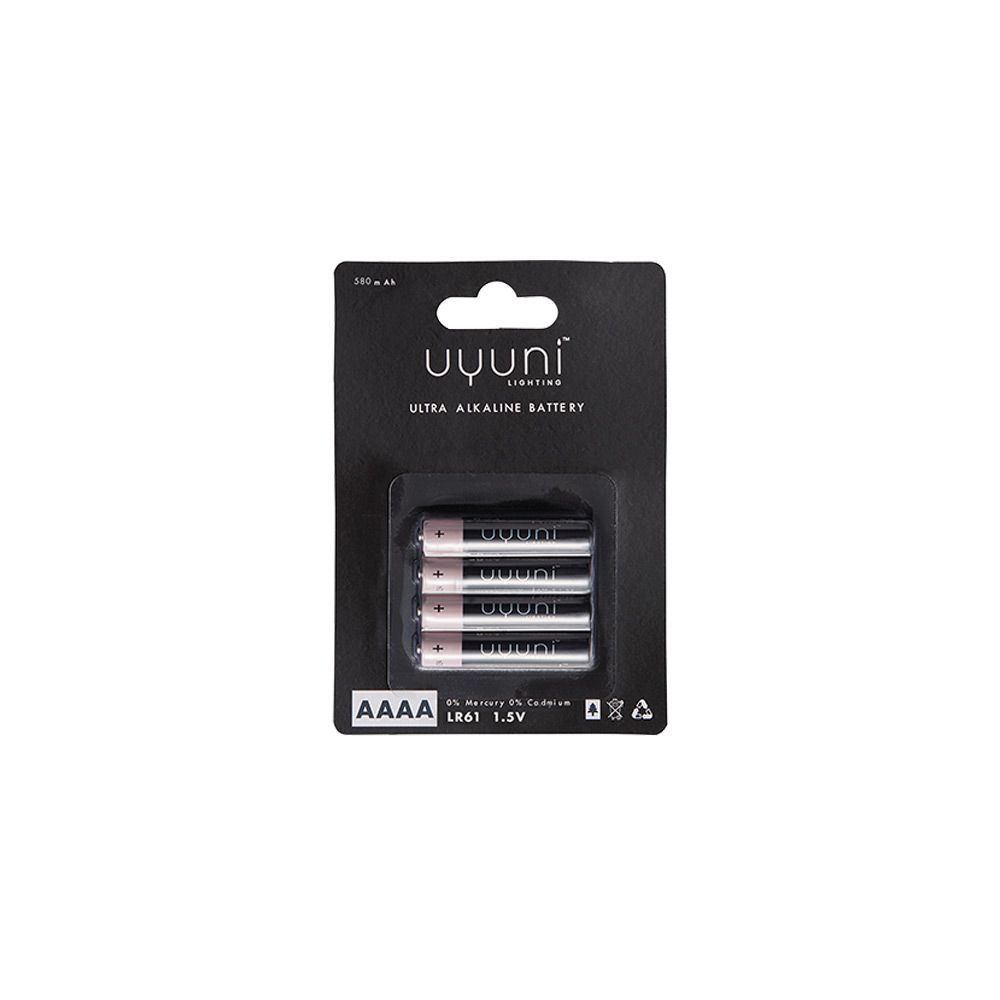 4 stk. AAAA Batterier, 1,5V, 580 mAh