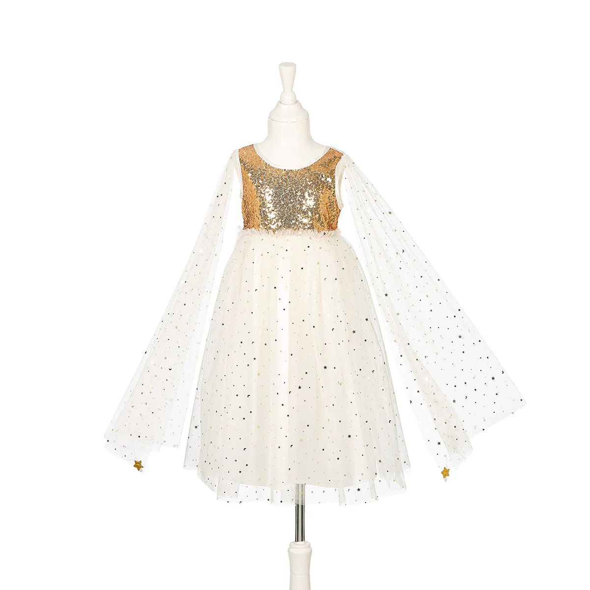 Souza Prinsesse kjole med vinger Guld 5-7 år