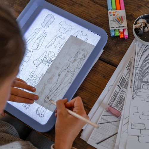 KidyWolf Transportabel Lystavle Blå Manga