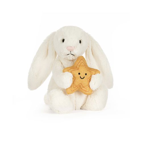 Jellycat Kanin Bashful Creme med Stjerne 31 cm