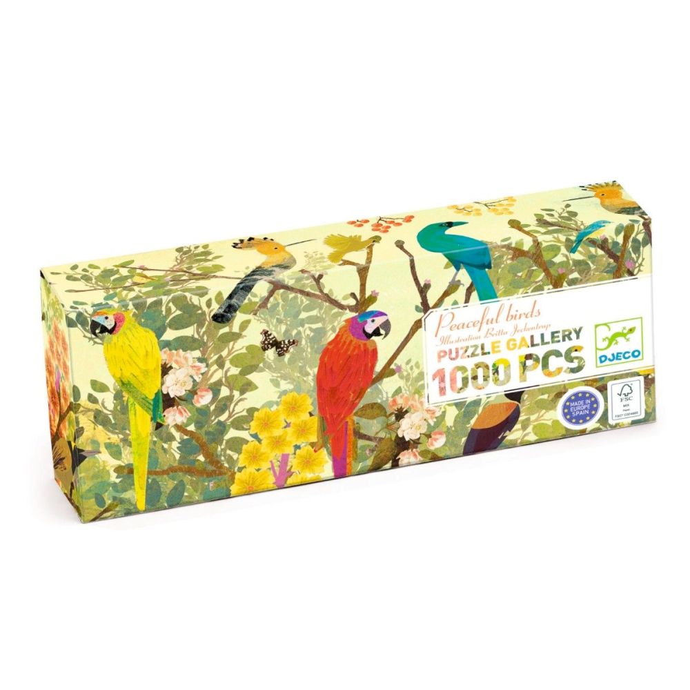 Djeco Puslespil 1000 brikker Peaceful birds (D7687)