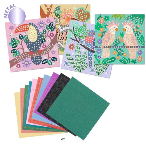 Djeco Mosaik Kreativsæt Trætoppe junglens fugle