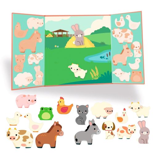 Djeco flytbare Stickers - Bondegården