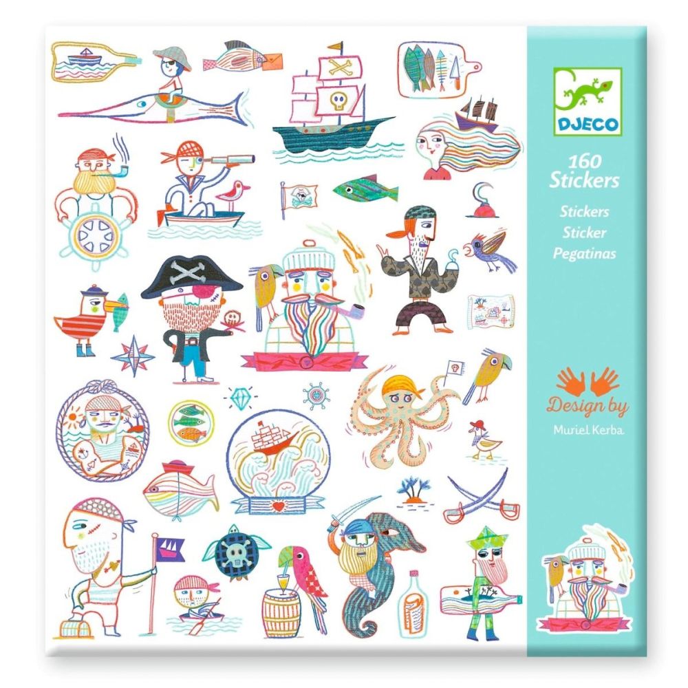  Djeco Klistermærker Pirate attack (D9316) 