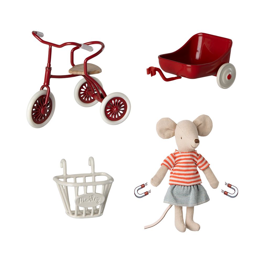 Maileg Cykel pakketilbud Rød 2024