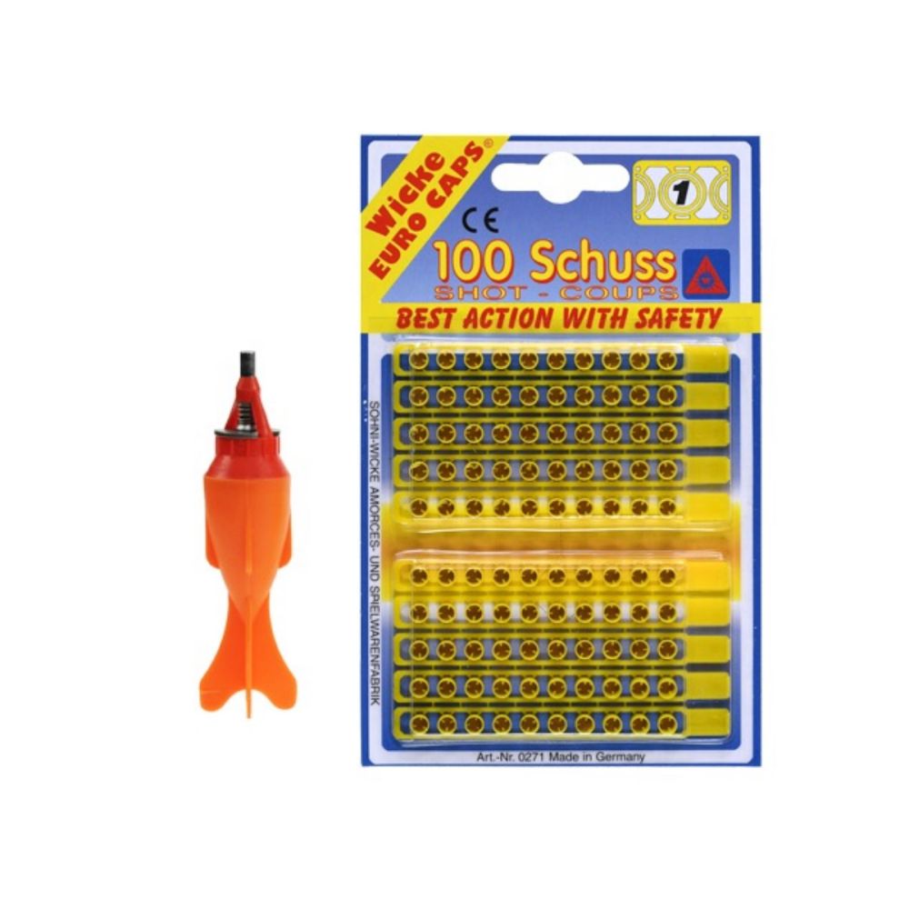 Corvus Raketkaster med 100 skud - knaldkapsler