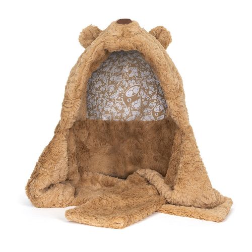 Jellycat Hætte med Halstørklæde med Bartholomew