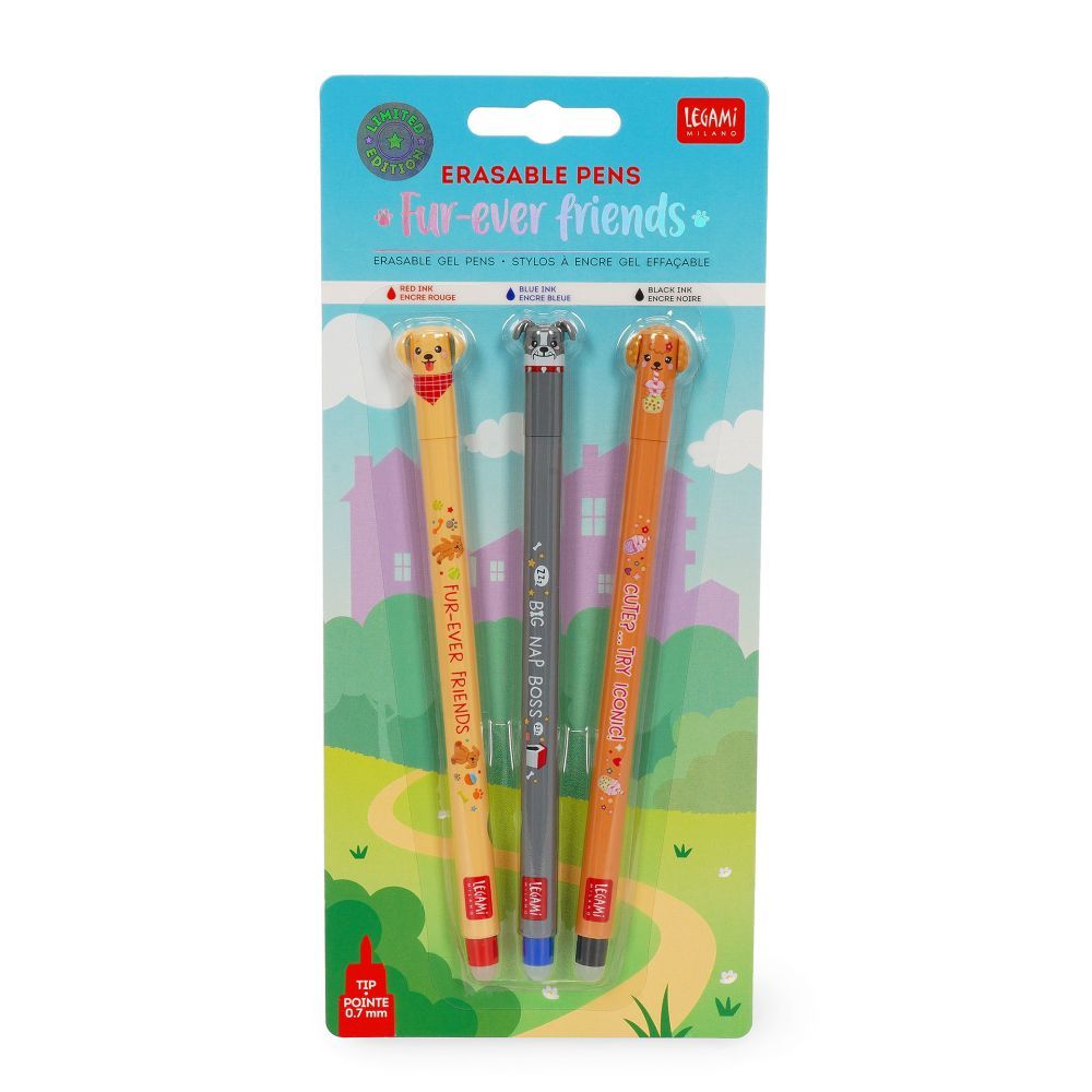  LEGAMI Sletbar gel pens 3 pak Fur-ever friends (3394235) 