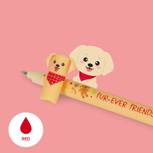 LEGAMI Sletbar gel pens 3 pak Fur-ever friends