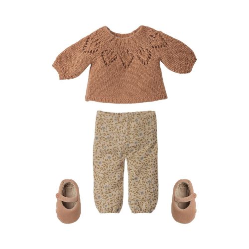 Maileg tøj til Size 3 - Bukser og strik Vintage Puder