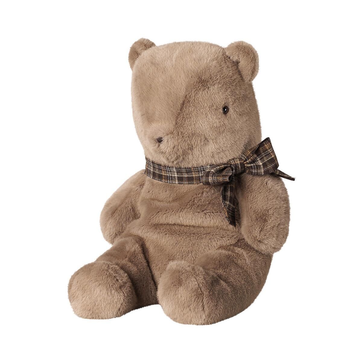 Maileg Teddy plush bamse Stor - Mørk Nougat
