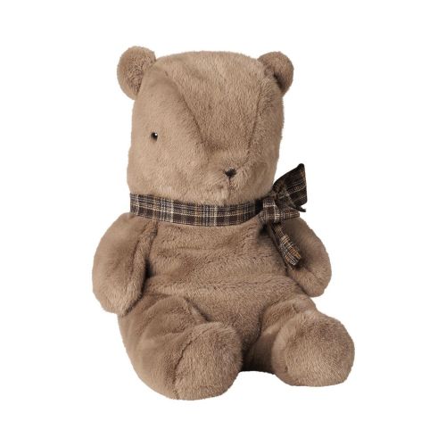 Maileg Teddy plush bamse Stor - Mørk Nougat