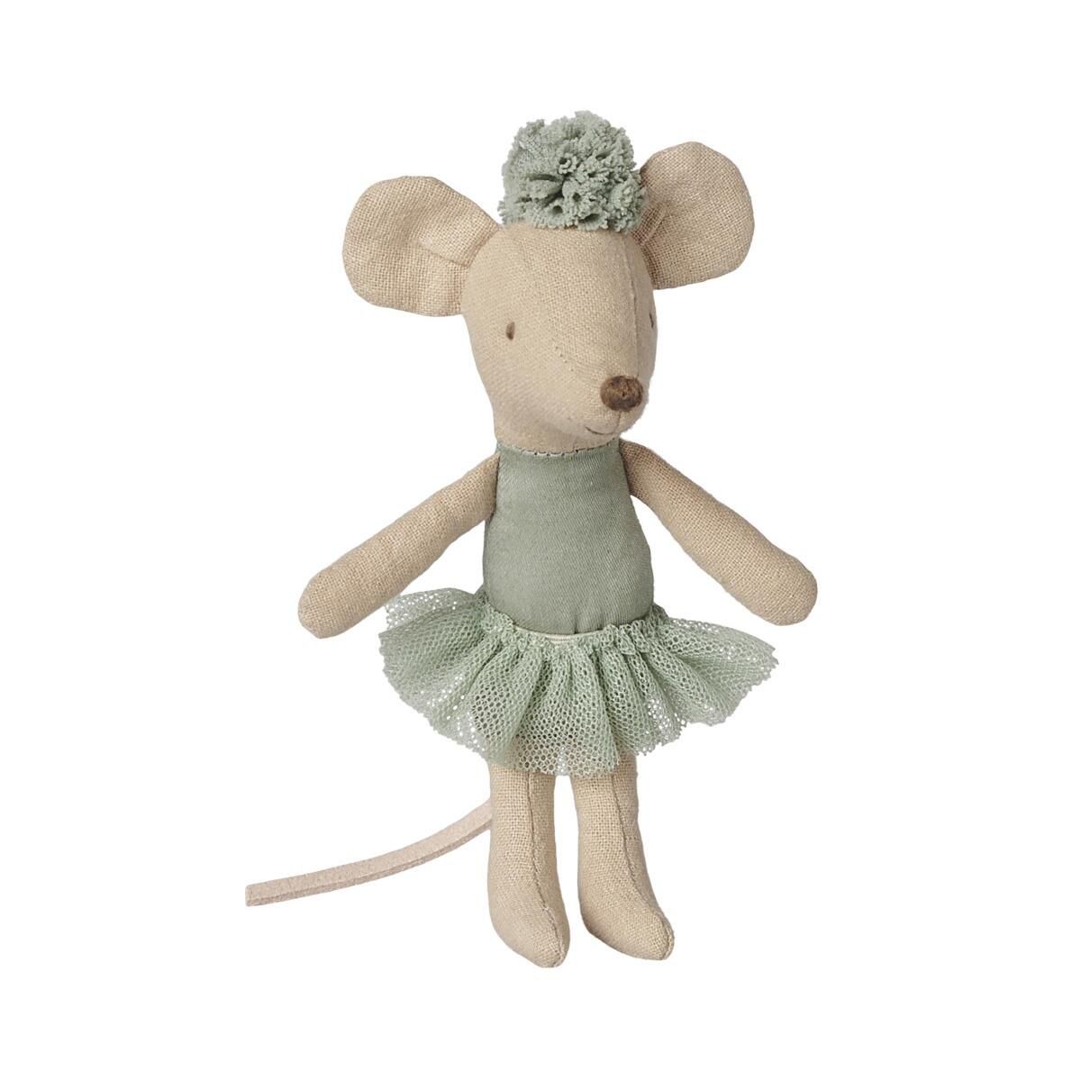 Maileg Ballerinamus Lillesøster - Mint