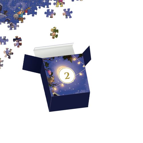 Puslespil Julekalender Dyrenes Julemarked 500