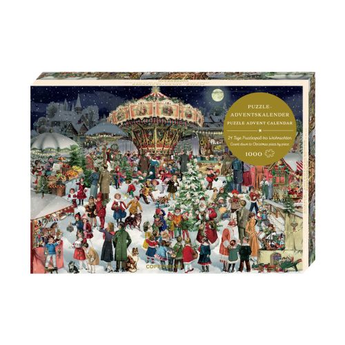 Puslespil Julekalender Julemarked 1000
