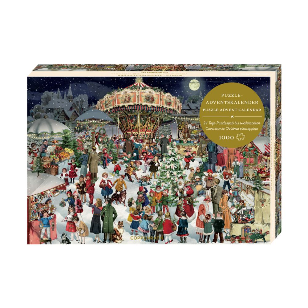 Puslespil Julekalender Julemarked 1000
