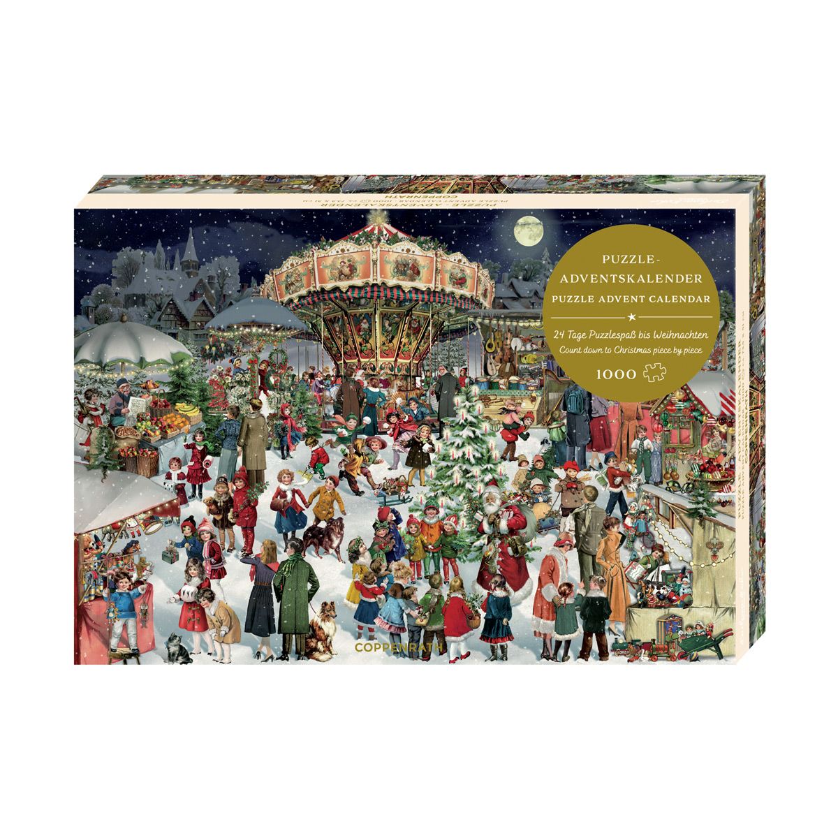 Puslespil Julekalender Julemarked 1000