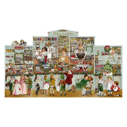 Fold ud Lågekalender Den Lille Julebutik